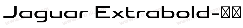 Jaguar Extrabold字体转换